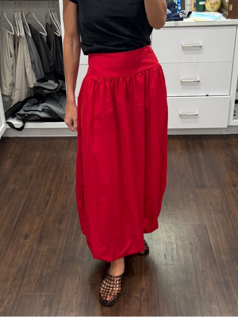 Amazon Red Bubble Maxi Skirt S